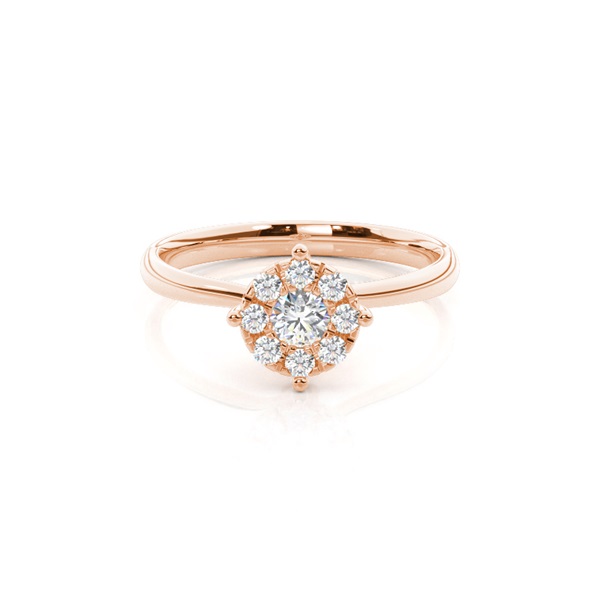 4 Prong Setting Plain Engagement Ring