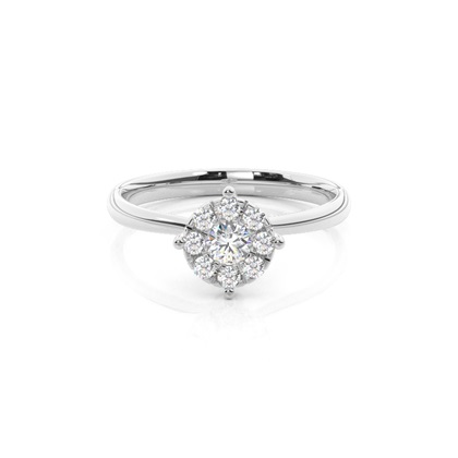 4 Prong Setting Plain Engagement Ring
