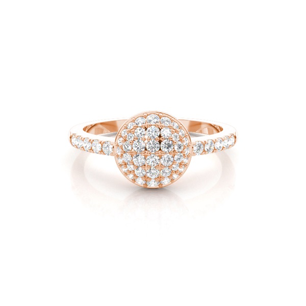 White Gold Round Diamond Engagement Ring