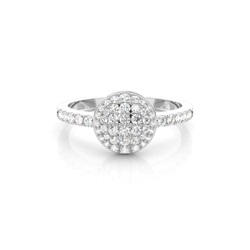 Diamantenring in einer Kanalfassung