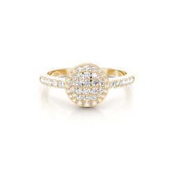 Diamantenring in einer Kanalfassung