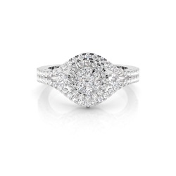 Diamantenring in einer Kanalfassung
