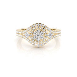 Diamantenring in einer Kanalfassung