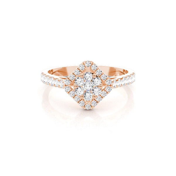 Full Bezel Setting Medium Engagement Ring