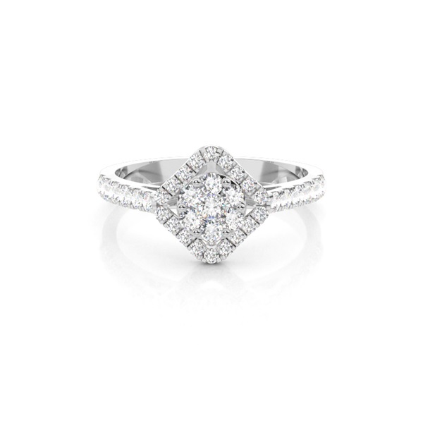Full Bezel Setting Medium Engagement Ring