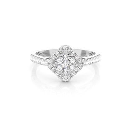 Full Bezel Setting Medium Engagement Ring
