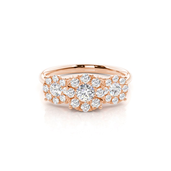 White Gold Round Diamond Engagement Ring