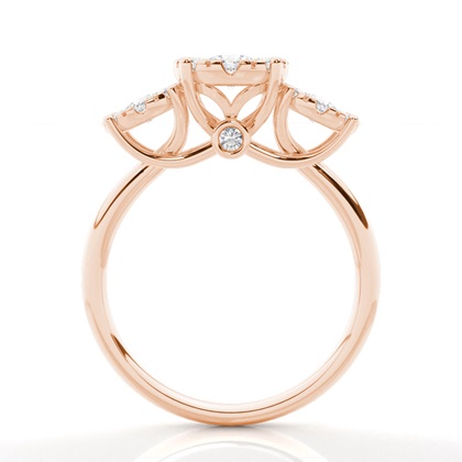 Medium Diamant Verlobungsring in einer Krappenfassung