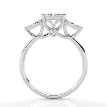 Medium Diamant Verlobungsring in einer Krappenfassung