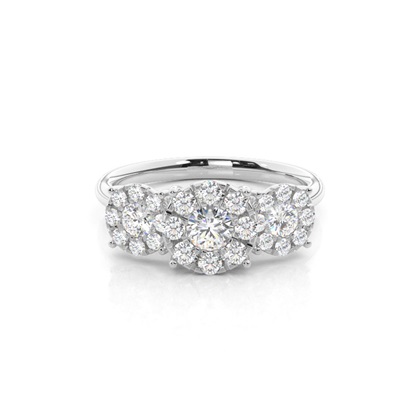 White Gold Round Diamond Engagement Ring