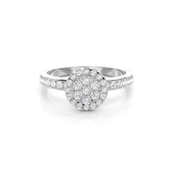 White Gold Diamond Engagement Ring