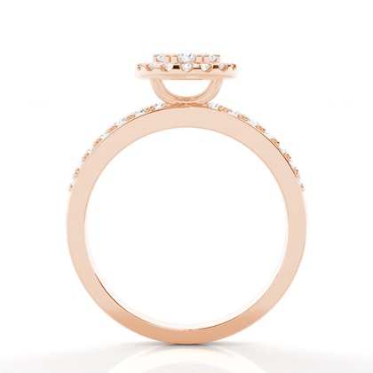 Medium Diamant Verlobungsring in einer Krappenfassung