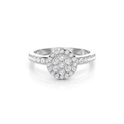 Medium Diamant Verlobungsring in einer Krappenfassung