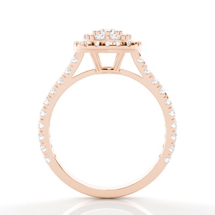 Medium Diamant Verlobungsring in einer Krappenfassung