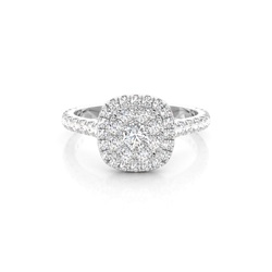 Medium Diamant Verlobungsring in einer Krappenfassung