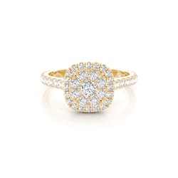 Medium Diamant Verlobungsring in einer Krappenfassung