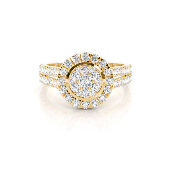 Full Bezel Setting Medium Engagement Ring