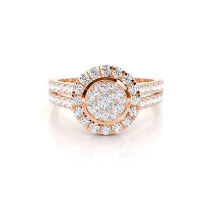 Full Bezel Setting Medium Engagement Ring