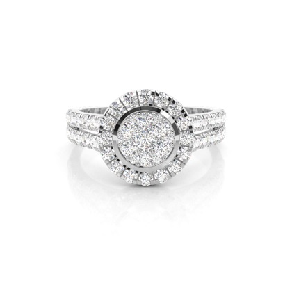 Full Bezel Setting Medium Engagement Ring