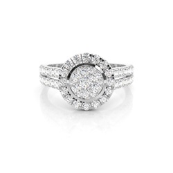 Full Bezel Setting Medium Engagement Ring