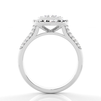 Semi Bezel Setting Medium Engagement Ring