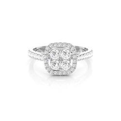 Medium Diamant Verlobungsring in einer Krappenfassung