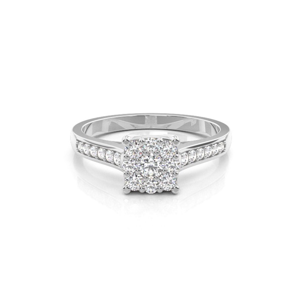 Full Bezel Setting Medium Engagement Ring