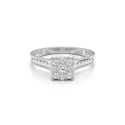 Full Bezel Setting Medium Engagement Ring