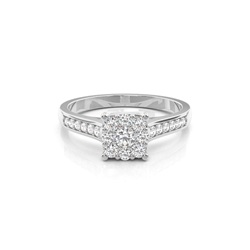 Full Bezel Setting Medium Engagement Ring
