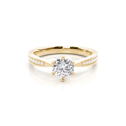 Yellow Gold Diamond Engagement Rings