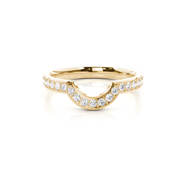 2.50mm Studded Slight Comfort Fit Diamond Shaped Band