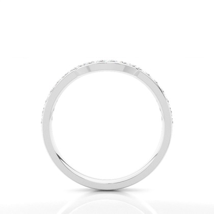 2.50mm Studded Slight Comfort Fit Diamond Shaped Band