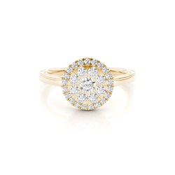 Diamantenring in einer Krappenfassung