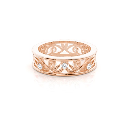 Women's Rose Gold Wedding Rings