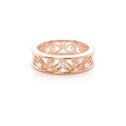 Halb Eternity Diamant Ring in einer Kanalfassung