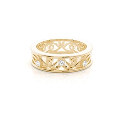 Halb Eternity Diamant Ring in einer Kanalfassung