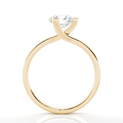 Yellow Gold Solitaire Diamond Rings