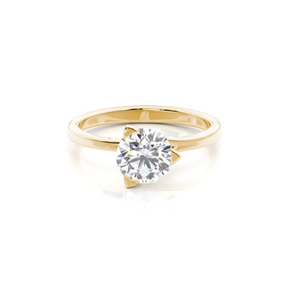 Yellow Gold Solitaire Diamond Engagement Rings