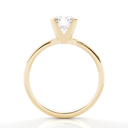 Yellow Gold Solitaire Diamond Rings