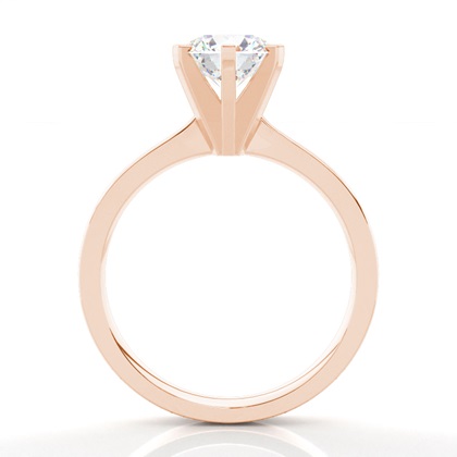 Rotgold Solitärringe Diamantringe