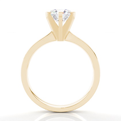 Yellow Gold Solitaire Diamond Rings