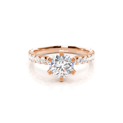 Rose Gold Diamond Engagement Rings