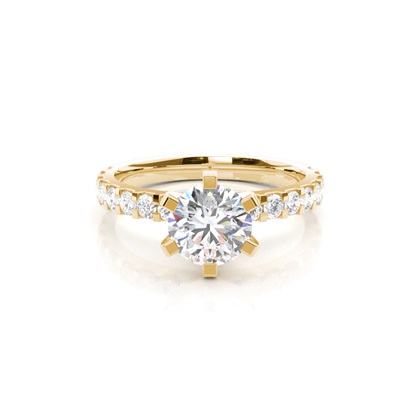Yellow Gold Diamond Engagement Rings