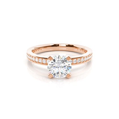 Rose Gold Diamond Engagement Rings