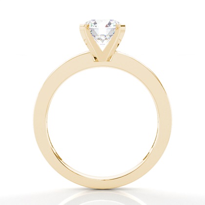 Yellow Gold Side Stone Diamond Engagement Rings