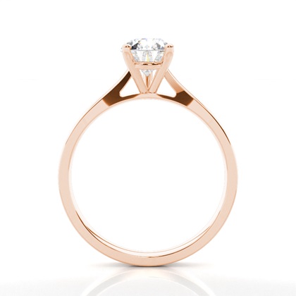 5.00 Carat Rose Gold Solitaire Engagement Rings