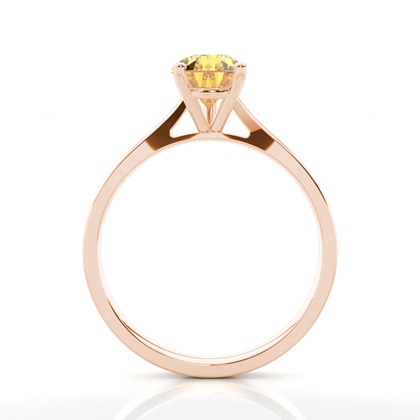 Krappenfassung Gelber Diamantring