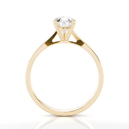 4.00 Carat Yellow Gold Solitaire Engagement Rings