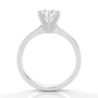 6 Prong Setting Side Stone Engagement Ring