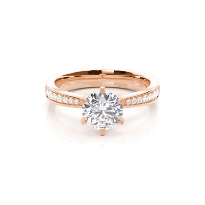 Rose Gold Diamond Engagement Rings